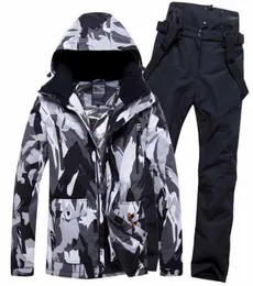 Skiing Jackets Ski Suit Men Winter Outdoor Windproof Waterproof Thermal Male Snow Pants Sets And Snowboarding Jacket7931904