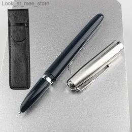 Canetas tinteiro Canetas tinteiro Qualidade de luxo Jinhao 86 Metal resina Preto vermelho Caneta tinteiro Escritório Financeiro Estudante Escola Papelaria Suprimentos Canetas de tinta Q240314