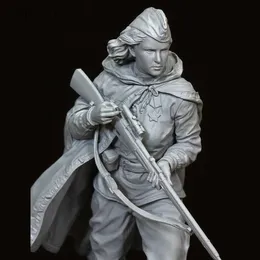 Aktionsspielfiguren 1/16 Harzfigur Ganzkörpermodell Militärische Rote Armee GK weißes Modell Handlauf ldd240314