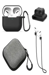 Caso do fone de ouvido para apple airpods 12 3pro carregamento silicone fones casos fivela metal caso earmuffsbag para airpods6018111