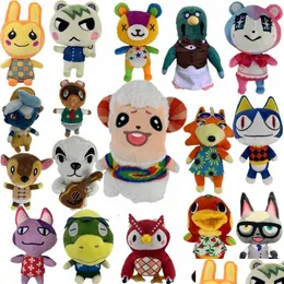 Stuffed Plush Animals 20-25Cm Animal Crossing P Figures Kk Tom Judy Isabelle Cute Wolf Kids Party Gift Drop Delivery Toys Gifts Ot8Vt