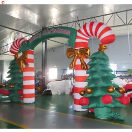 Attività all'aperto per navi libere 10 mW x 5 mH (33x16,5 piedi) Pubblicità natalizia Arco gonfiabile gigante di Natale Porta ad arco Palloncino a terra in vendita