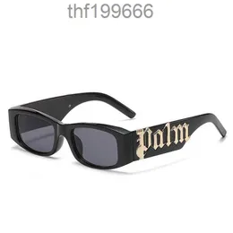 Small Frame Tender Pink Palm Angles Letter Sunglasses 2023 New European and American Punk Fashion Y2kNV80 NV80