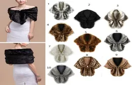 2019 New Bridal Wraps Colorful Faux Fur Shawl Women Winter Wrap For Girl Prom Cocktail Party Cheap In Stock Size 145309848525