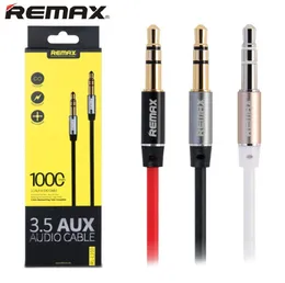 REMAX 35mm Universal Aux Audio Cable Man till manlig förlängning Aux -kabel för bilens mobiltelefoner Hörlurar MP3 MP41610042