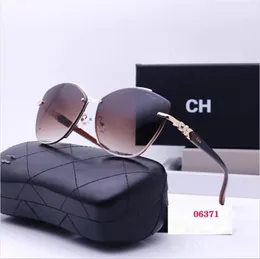 Designer Sunglasses Classical Brand Fashion Half Frame Sun glasses Women Men Polarized Sunnies Outdoors Driving Glasses UV400 channel sunglasses With box