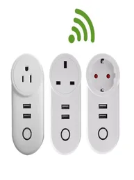 USB 충전기 소켓 WiFi 스마트 플러그 무선 전원 스마트 소켓 아울렛 WiFi 원격 제어 타이머 Ewelink 스마트 충전기 Alexa Google2793587