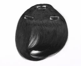 7 -calowy kolor czarny brązowy i blond kombinacja ludzkich włosów przedłużenie klips do włosów w łatwych klipsach PCS PCS Human Hair Bangs1876565