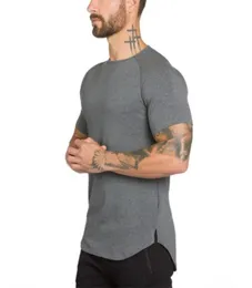 Designer gym clothes fitness t shirt mens fashion extend hip hop t shirt summer short sleeve tshirt cotton bodybuilding eng3417995