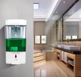 700 ml SOAP Dispenser Automatisk Seifenspender Liquid Dispenser Wall Mounted Sanitizer Detergent Dispenser för badrumskök1744764