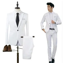 BlazerPants 2-teiliges Set für Herren, formelle Blazer, Jacken, Mantel, Hosen, Smoking, Hochzeit, schlankes Business-Kleid, Anzug, Kleidung für Herren, 240301