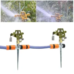Sprinklers 360 graders roterande jetsprinklers Metal Rocker Munstycken 1/2 "Manlig trådstöd för Garden Agriculture Irrigation