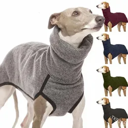 Ubrania dla zwierząt wysokich kołnierzyków dla średnich dużych psów zima ciepły duży płaszcz faraoh hound wielki dane pullover Mascotas Supplies 240301