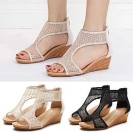Sandals Spring Women Summer Fashion 804 Medium Heel Wedge Womens Comfort With Arch Support Women's Size 4 High 58 s 's