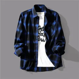 Luxus geschäftlich schwarz weiße Plaidhemd Herren Koreanische Mode Langarmjacke Kragen schlanke Fit -Hemden und Blusen für Männer 240301