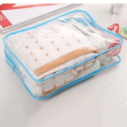 Transparente saco cosmético feminino saco de maquiagem organizador pvc viagem sacos de lavagem com zíper bolsa organizador trousse maquillage femme250p