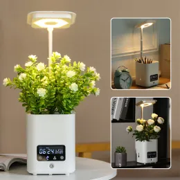 Vasi da giardino Sistema di coltivazione idroponica Giardino di erbe da interno con luce di coltivazione a LED Fioriera da giardino intelligente per cucina domestica Timer automatico