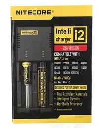 Caricabatterie Nitecore Intelli Charger I2 di alta qualità Caricabatterie I2 18650 18350 18500 Caricabatterie originale Nitecore I2 Battery Charger7637047