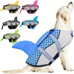Vestuário para cães Colete salva-vidas para animais de estimação Colete aprimorado flutuabilidade Cães pequenos Roupas de natação Segurança com alça para médio grande
