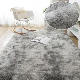 Ковры 12279 Nordic Tie-Dye Carpet Оптовая продажа плюшевый коврик Гостиная Спальня Кровать Одеяло Напольная подушка для украшения дома