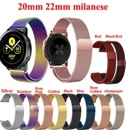 Cinturino milanese da 20mm 22mm per Samsung Galaxy Watch 46mm 42mm Gear S3 Frontier Huawei Watch GT 2 Active 2 Amazfit Bip Band 2020 Prom5265913