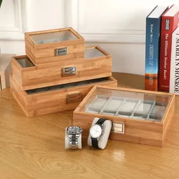 Hsinchu Wood 3/6/10/12 Girls Watch Case Storage Box Watch Stand Box Organizer Watchディスプレイボックス240314