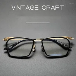 Sunglasses Frames Titanium TR Square Glasses Frame Men Business Vintage Ultralight Fashion Eyeglasses Optical Lens Myopia Eyewear Woman