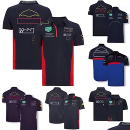 Motosiklet Giyim F1 T-Shirt Yeni Forma 1 Team Motorsport Racing Giyim Üstleri Yaz Erkekler Artı Beden Gömlek Hızlı Kuru Kısa Kollu Dro OTJ5K