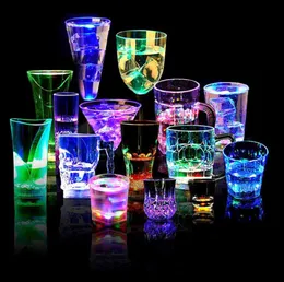 إضاءة الجدة LED Whisky S Drink Cup Cup Flighting Beer Bar Activity Club Wedding Home Decoration for Glow Party Supplies9429734