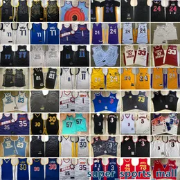 Authentic Embroidery Basketball Jerseys 77 Luka 25 Derrick Doncic Rose 21 Tim 1 Devin Duncan Booker 35 Kevin 57 Durant Stephen Curry the Clyde Dragon Drexler