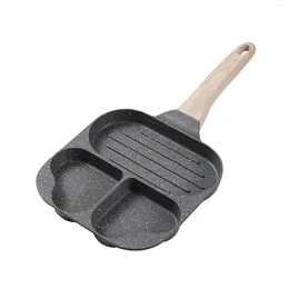 Pannor Mini Pancake Pan Section Divided Setpyet Egg Steak Pot Heat Motent Handle