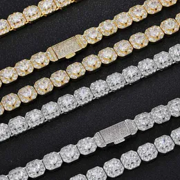 10 мм любовь циркон ледяной сахар цепочка мужское ожерелье модный бренд персонализированный браслет в стиле хип-хоп ювелирные изделия