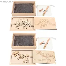 Puzzle 3D Fossile di dinosauro Scavo archeologico Giocattolo Manuale Tesoro Bambini Scava Puzzle Fai da te 3D Regalo Lavoro Modello Scheletro Ragazzo 240314