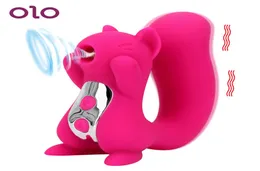 Olo Nipple Sucker Tongue Vibrator Clitoris Licking Stimulator Squirrel Sculpt Vibration Sucking Dildo Vibrator Sex Toy for Women T5399816