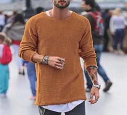 2020 mode Männer O neck Pullover Lange Ärmel Lose Pullover Grometric Pull Homme Sechs Farben yw3554622757