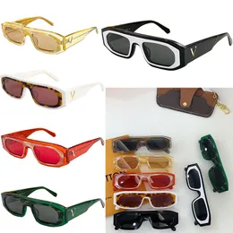Designer-Mode-Straßenfoto-Sonnenbrille, hochwertiges Abdeckglas, luxuriöse UV400-beständige Sonnenbrille für Damen und Herren, erhältlich in 7 Farben Z2436E