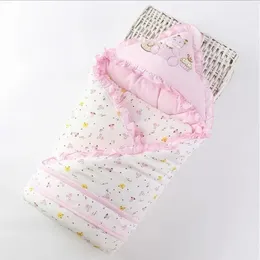 Cotton born Sleepsack Baby Swaddle Blanket Wrap Hat Set Baby Receiving Blanket for Infant Boys Girls Baby Soft Comfy 240312