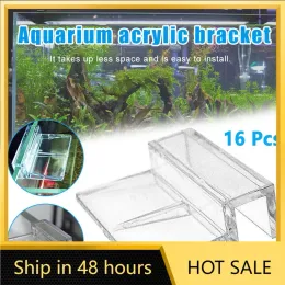 Stands 16Pcs 6/8/10mm Acrylic Fish Tank Cover Holder Clear Clip Holder Support Bracket Clamp Support Frame Aquarium Accessories