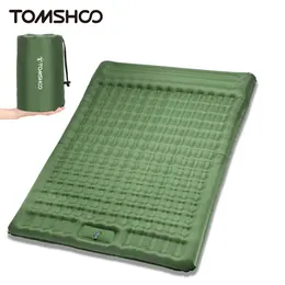 Tomshoo Inflatable Mattress w Built-in Pump Thick 5Inch Double Sleeping Pad Mat Air Mattress Camping Backpacking Hiking 240306