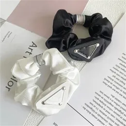 Simple Girl Elastic Rubber Bands Triangle Letter Hair Ring Designer Hairbands Ponytail Holder Hair Ties Fashion Women Girls Hairpin Hair Accessories