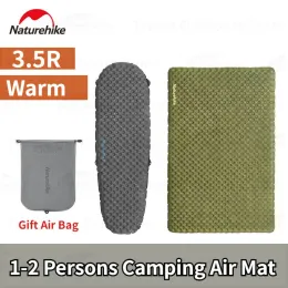 Gear Naturehike Ultralight Camping Air Mat 3,5 R Wartość Wartość ciepła 20D Nylon TPU Przenośny namiot podróżny na zewnątrz Iatable Sleep