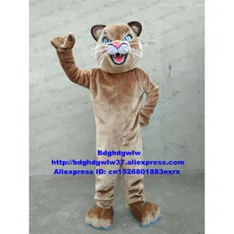 Trajes da mascote Brown Leopard Panther Pard Cougar Cheetah Panthera Pardus Mascot Costume Personagem Adulto Festa de Aniversário Obrigado Will Zx1022