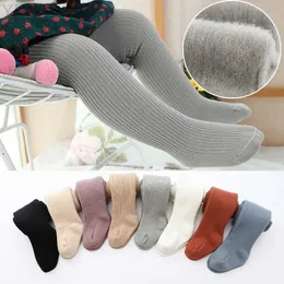 Kids Socks New Thicken Girls Tights for Winter Autumn 1 Pcs Warm Baby Girls Clothing Children Stockings 0-6 Years Old Solid Kids Pantyhose YQ240314