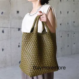 Bottga Ventas Woven Totes Cabat 7a Genuine 2023 핸드 헬드 Mother Handmade7a Have Logo Genuine Leathern7rl