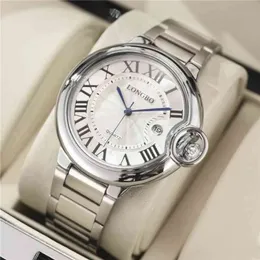 Ballon Bleu Watch Watch Modna stalowa stalowa zespół kwarcowy Waterproof Men's and Lovers 'Wersja prosta Tiktok na żywo Bro282L