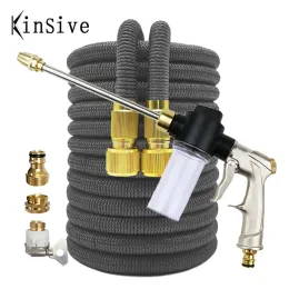 Reels New water hose expandable mangueira de jardim Flexible Magic Garden Hose High Pressure Car Wash Pipe Water Gun Watering Irrigate