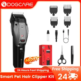 Düzelticiler Dogcare PC02 Set Köpek Clipper veya Blade Saç Kesimi Profesyonel Evcil Köpek Kaçak Kesme Makinesi Düzenleyicisi Düşük Gürültülü Tımarlama Araçları