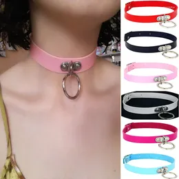 Choker moda czarny aksamitny naszyjnik skórzany lina