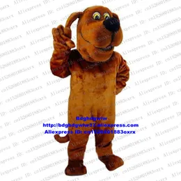 Trajes de mascote Brown Bloodhound Hound Hunting Dog Courser Mascot Costume Personagem de desenho animado Acolhedor Banque MINIPINK Top Seller Zx1509