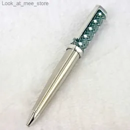 Fountain Pens Pens Fontanna Yamalang Luxury CT Ballpoint Pen Octagon Zielona fala z czerwonym pudełkiem Top Gift Q240314